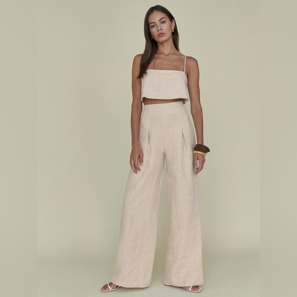 Reformation Cleo Linen Two Piece Set